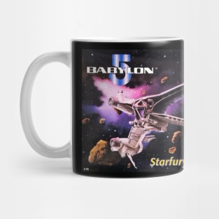 Vintage Model Kit Box Art - Babylon 5 Starfury Mug